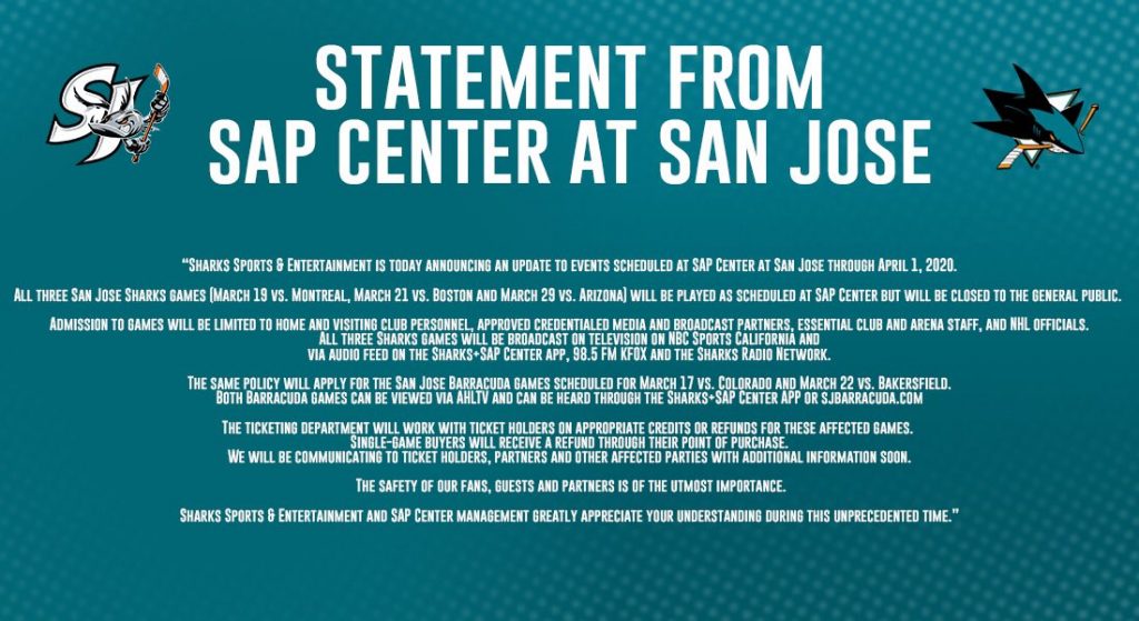 SAP Center Statement