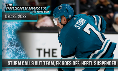 Nico Sturm Calls Out Team, Erik Karlsson Goes Off, Tomas Hertl Suspended - The Pucknologists 177