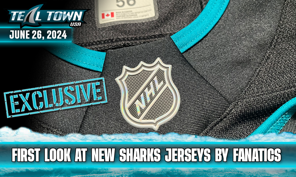 EXCLUSIVE! First Look At New San Jose Sharks Jerseys by Fanatics - Teal ...